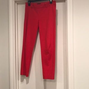 Red dress ankle pant